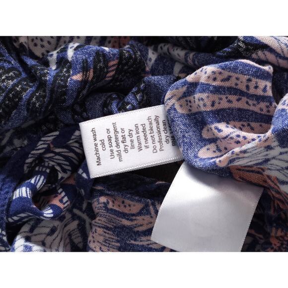 Goa Beachwear by Japna Small Tropical Palm Pom Pom Handkerchief Hem Sundress. - Picture 6 of 9